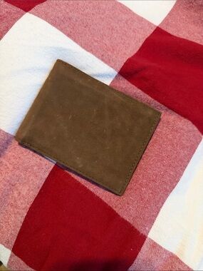 Amity Brown Suede Wallet